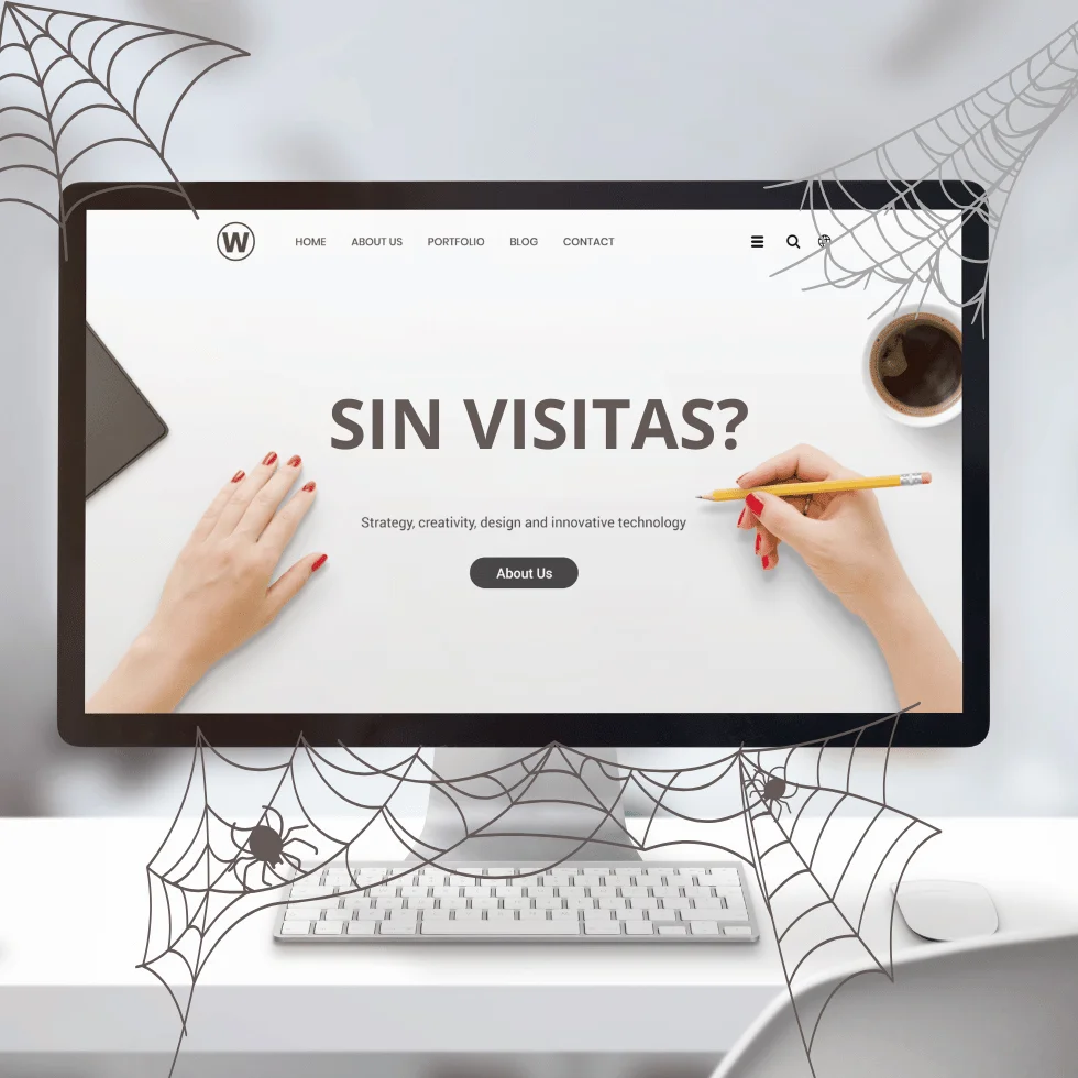Página web sin visitas